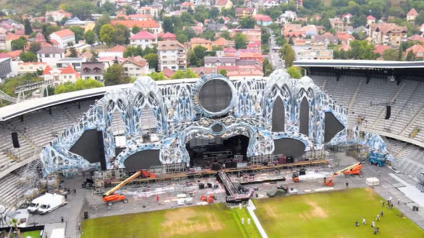 Gazon Cluj Arena dup[ Untold 2022/ foto: captură Youtube