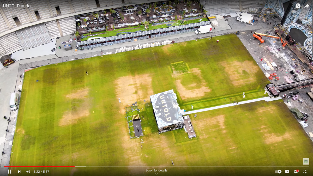 Cum poate să arate gazonul pe Cluj Arena, după festivalul Untold