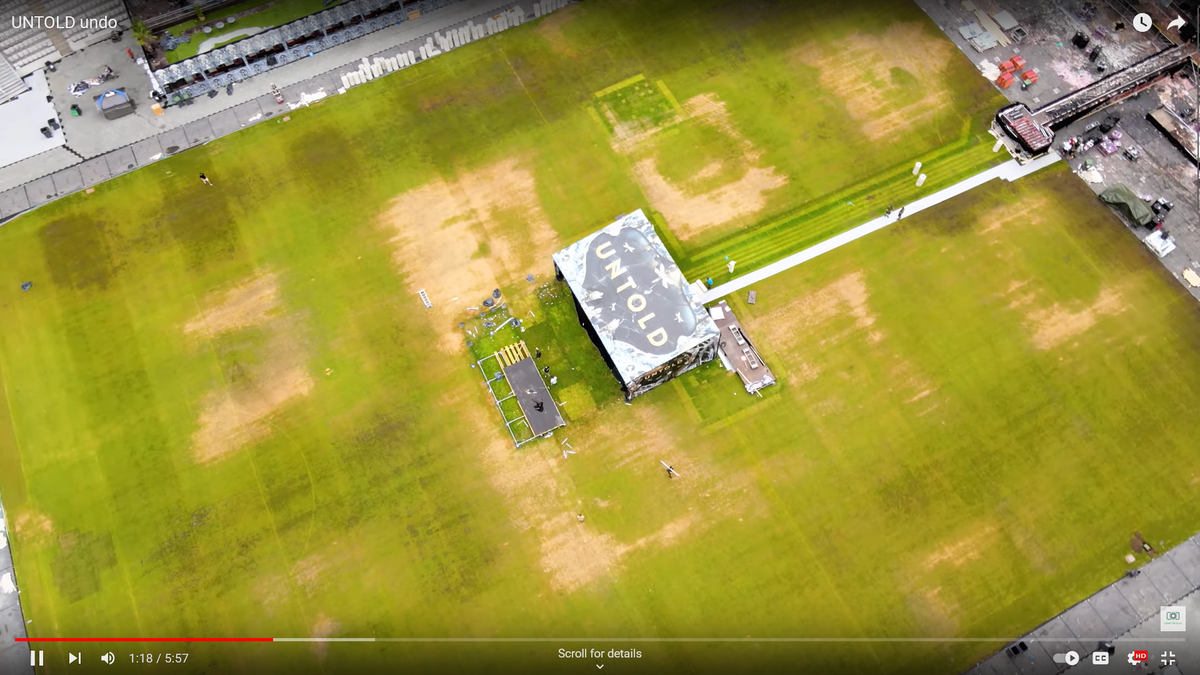 Cum poate să arate gazonul pe Cluj Arena, după festivalul Untold