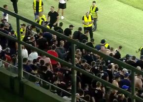 Ce nu s-a văzut la TV în primul meci al Stelei din acest sezon » Un ultras a sărit să-l bată pe Herea + Imaginile serii cu „Lăcătuș”