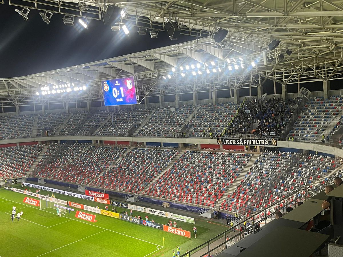 Numărul OFICIAL al spectatorilor prezenți în Ghencea la FCSB - Farul