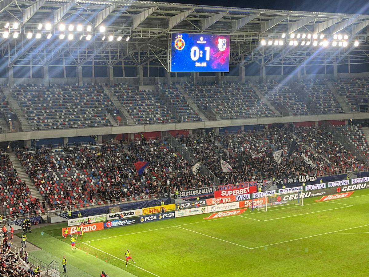 Numărul OFICIAL al spectatorilor prezenți în Ghencea la FCSB - Farul