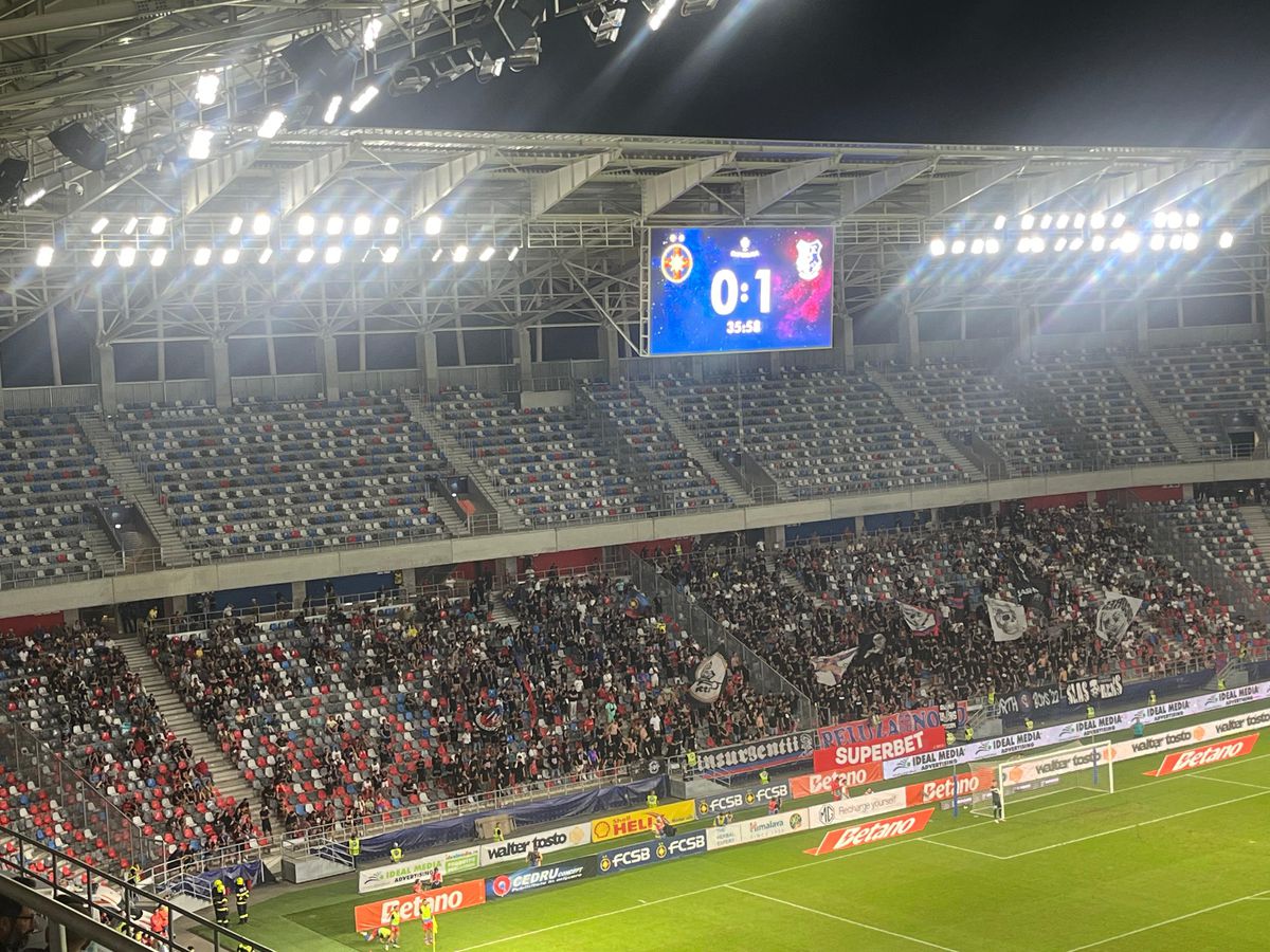 FCSB - Farul, asistență scăzută pe Stadionul Steaua