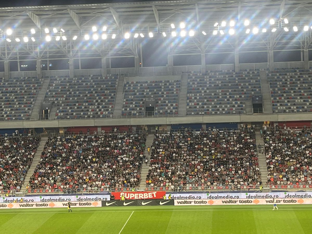Numărul OFICIAL al spectatorilor prezenți în Ghencea la FCSB - Farul