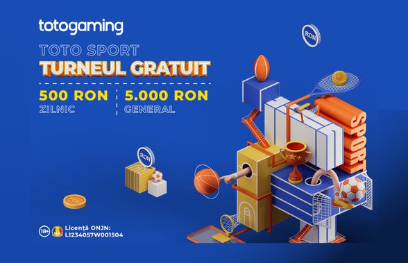 ȘTII SPORT? JOACĂ ÎN TURNEUL GRATUIT ȘI INTRĂ ÎN CURSA PENTRU PREMIILE ZILNICE ȘI LUNARE!