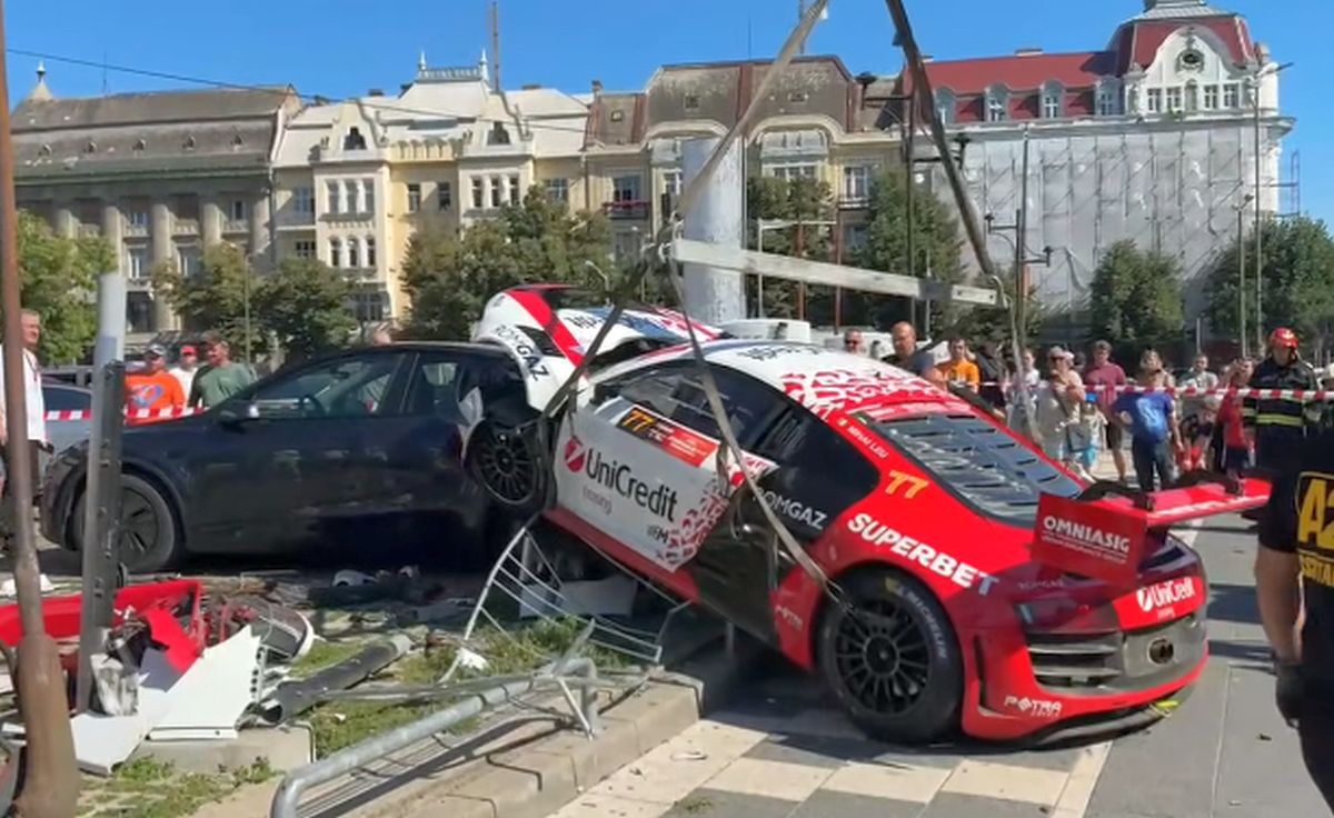 Marco Leu, fiul regretatului Mihai Leu, a făcut accident în deschiderea Raliului Timișoarei