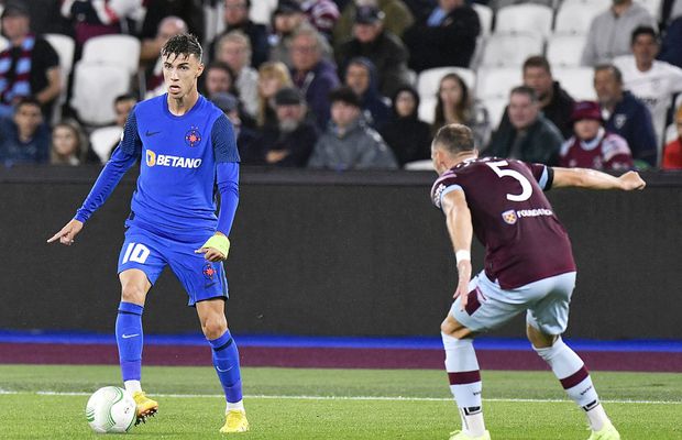 L-a „citit” pe Octavian Popescu, șters în West Ham - FCSB: „Este prea firav psihic. S-a stins încă din play-off-ul trecut”