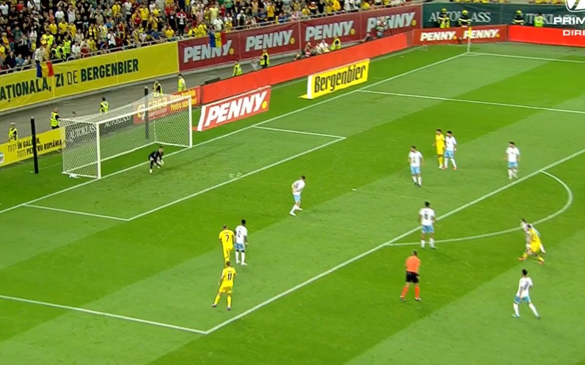 România - Israel. Gol Denis Alibec