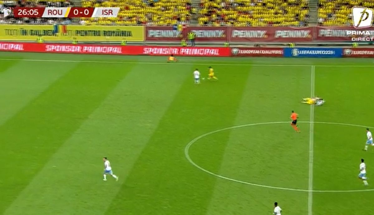România - Israel. Gol Denis Alibec