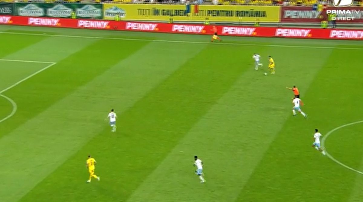 România, ce acțiune! Filmul fazei excelente care a dus la golul lui Alibec