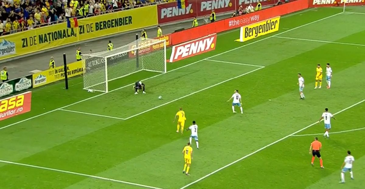 România - Israel. Gol Denis Alibec