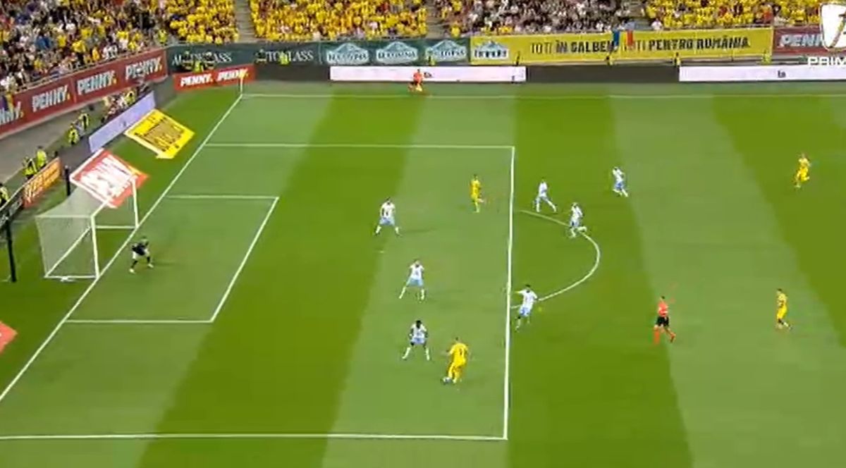 România - Israel. Gol Denis Alibec