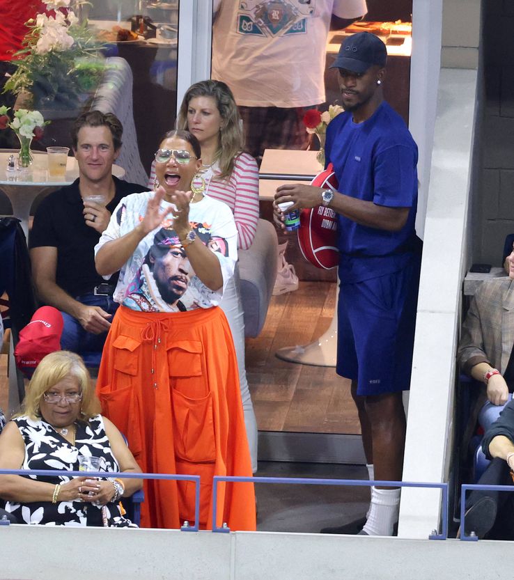 Actrița Queen Latifah a scandat numele lui Venus Williams la US Open. Foto: Imago Images