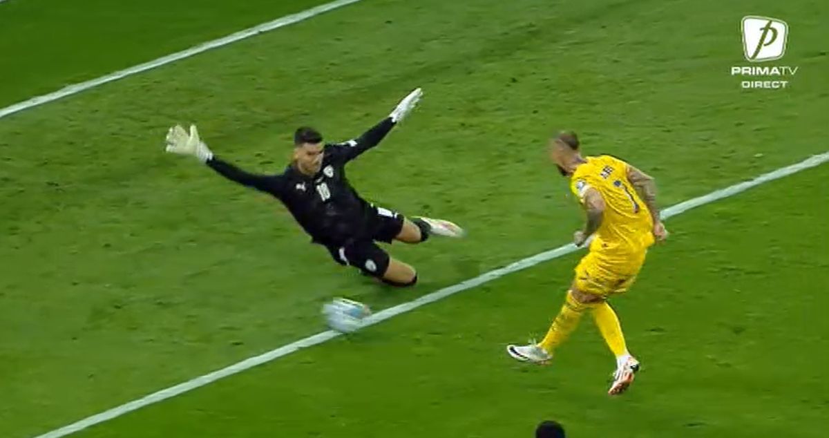 România - Israel. Gol Denis Alibec