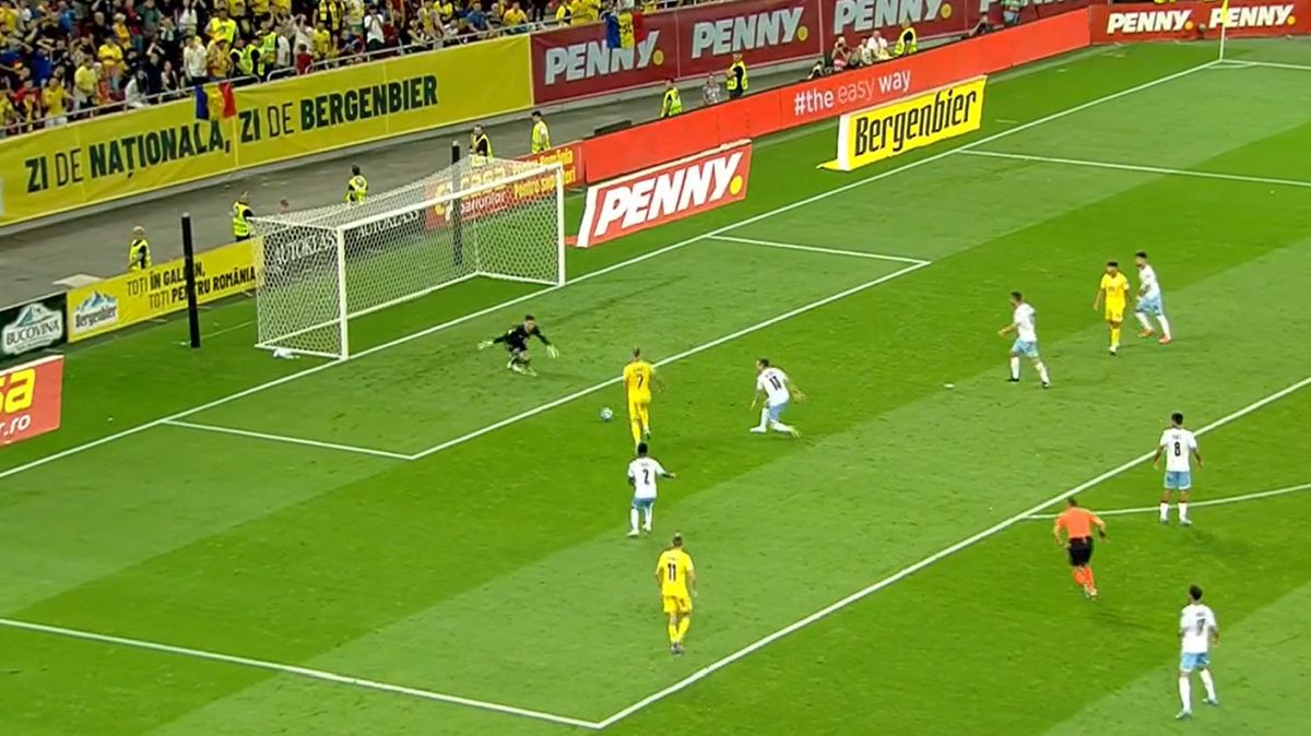 România - Israel. Gol Denis Alibec