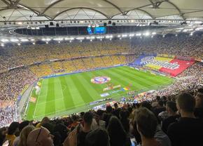 Scenografie eminesciană pe Arena Națională » Ce au afișat suporterii înaintea meciului România - Israel