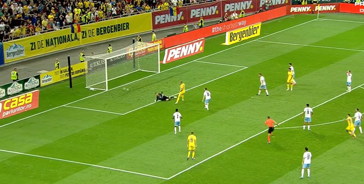 România - Israel. Gol Denis Alibec