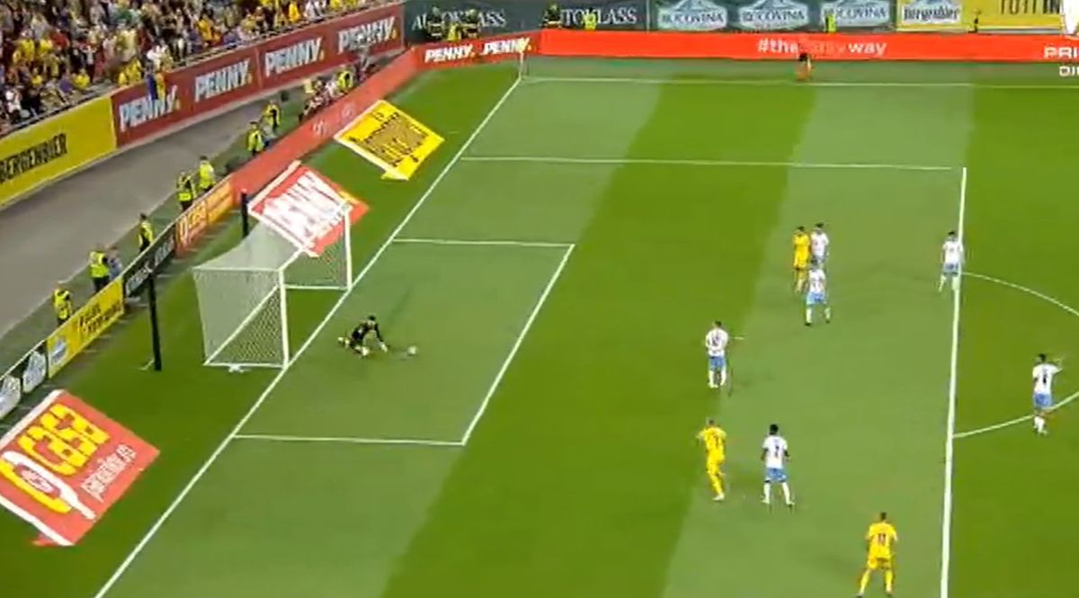 România - Israel. Gol Denis Alibec