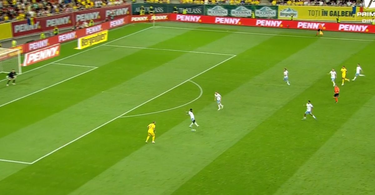 România - Israel. Gol Denis Alibec