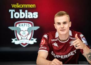Marea calitate a lui Tobias Christensen, noul transfer de la Rapid. Profilul primului norvegian din istoria Giuleștiului