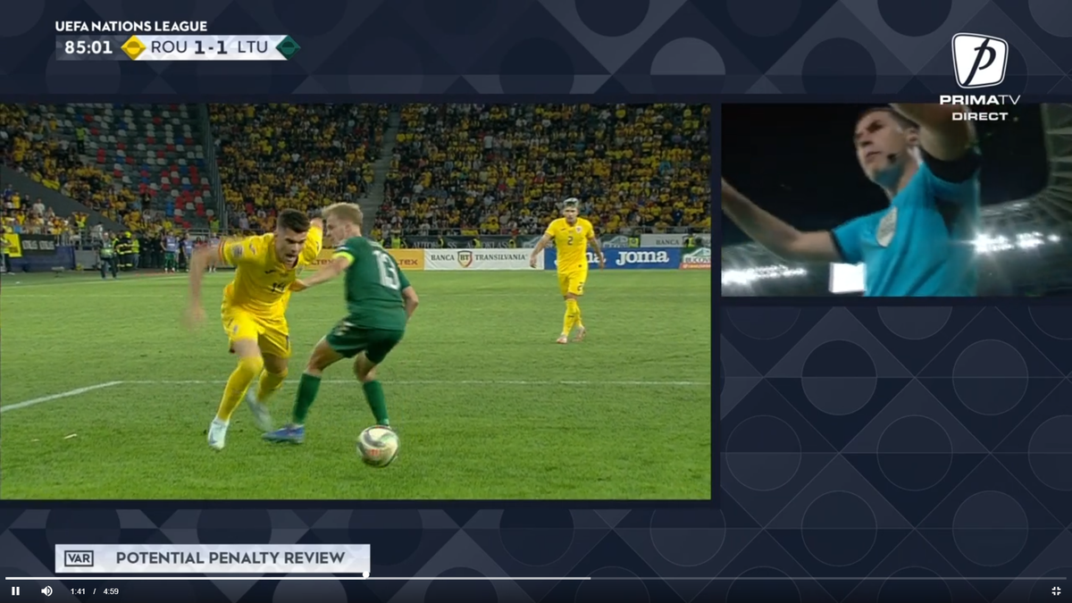 Fostul selecționer a stârnit hohote de râs în studio: „Nu se dă penalty-ul ăla la Ianis nici în Liga a 5-a! Dar să știți că îl certam, dacă nu cădea!”