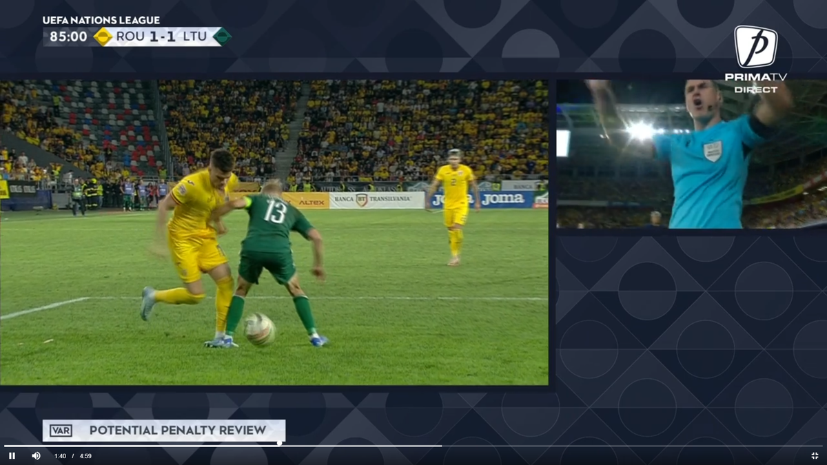 Fostul selecționer a stârnit hohote de râs în studio: „Nu se dă penalty-ul ăla la Ianis nici în Liga a 5-a! Dar să știți că îl certam, dacă nu cădea!”