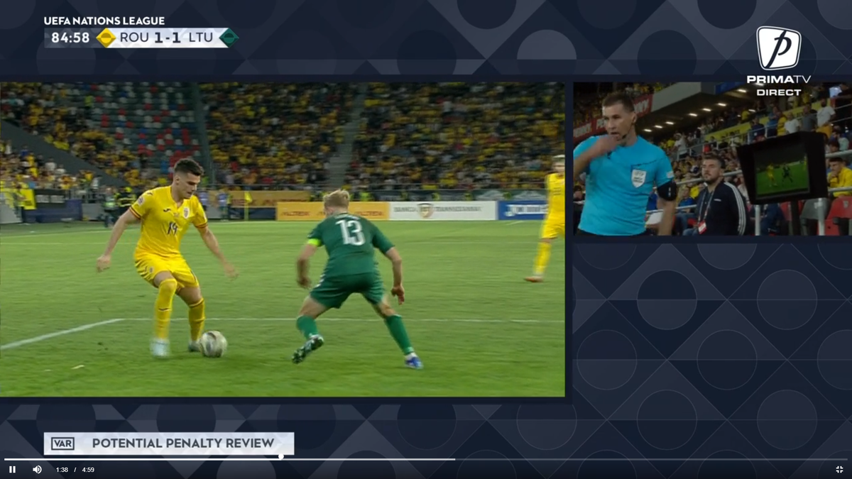 Fostul selecționer a stârnit hohote de râs în studio: „Nu se dă penalty-ul ăla la Ianis nici în Liga a 5-a! Dar să știți că îl certam, dacă nu cădea!”