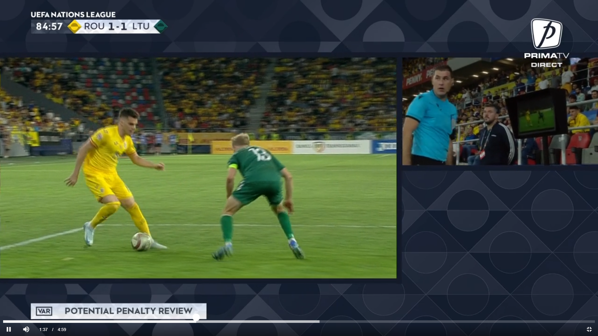 Fostul selecționer a stârnit hohote de râs în studio: „Nu se dă penalty-ul ăla la Ianis nici în Liga a 5-a! Dar să știți că îl certam, dacă nu cădea!”