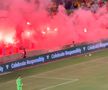 Ultrașii României au aprins din nou torțe pe stadion. Ce urmează