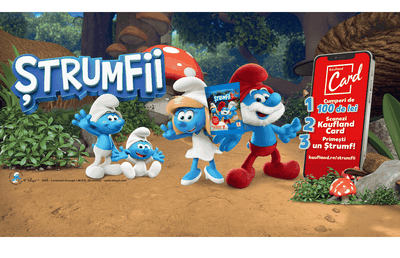 Kaufland aduce Ștrumfii în magazine, la aniversarea a 20 de ani în România