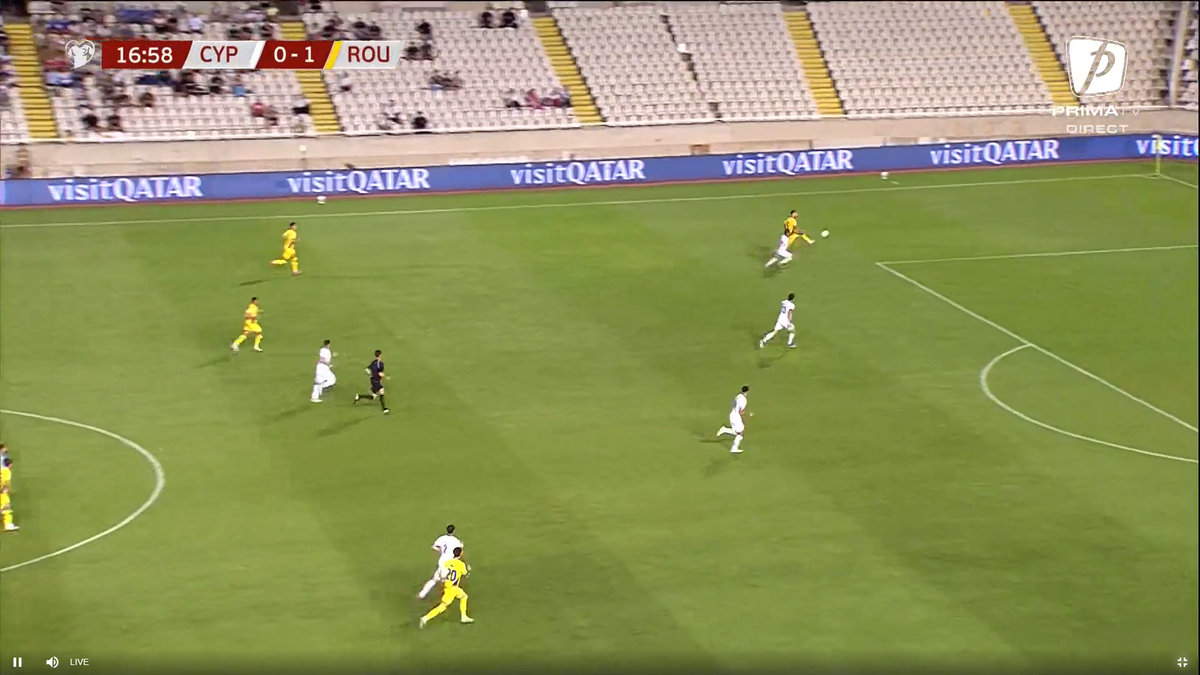 Golul 2 marcat de Drăguș în Cipru - România