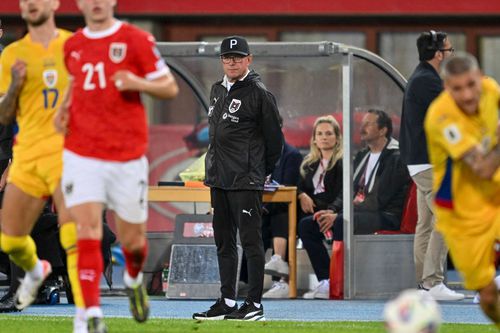 Ralf Rangnick, la meciul contra României. Foto: Imago Images
