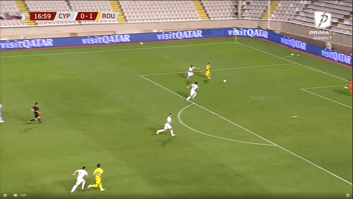 Golul 2 marcat de Drăguș în Cipru - România