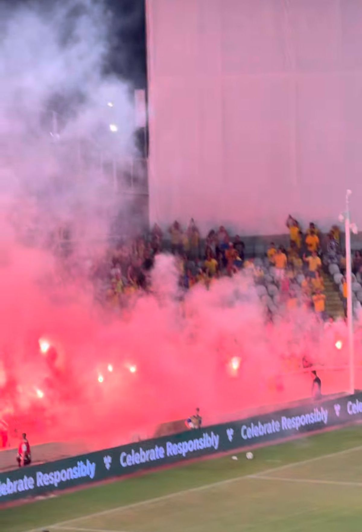 Ultrașii României au aprins din nou torțe pe stadion. Ce urmează