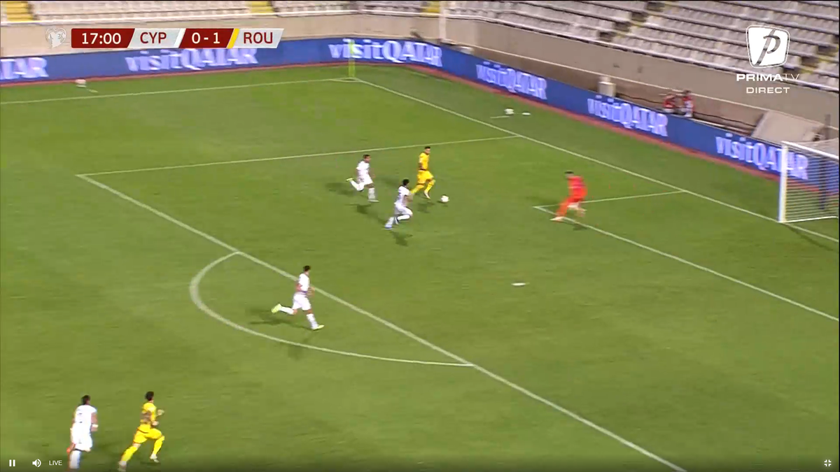 Golul 2 marcat de Drăguș în Cipru - România