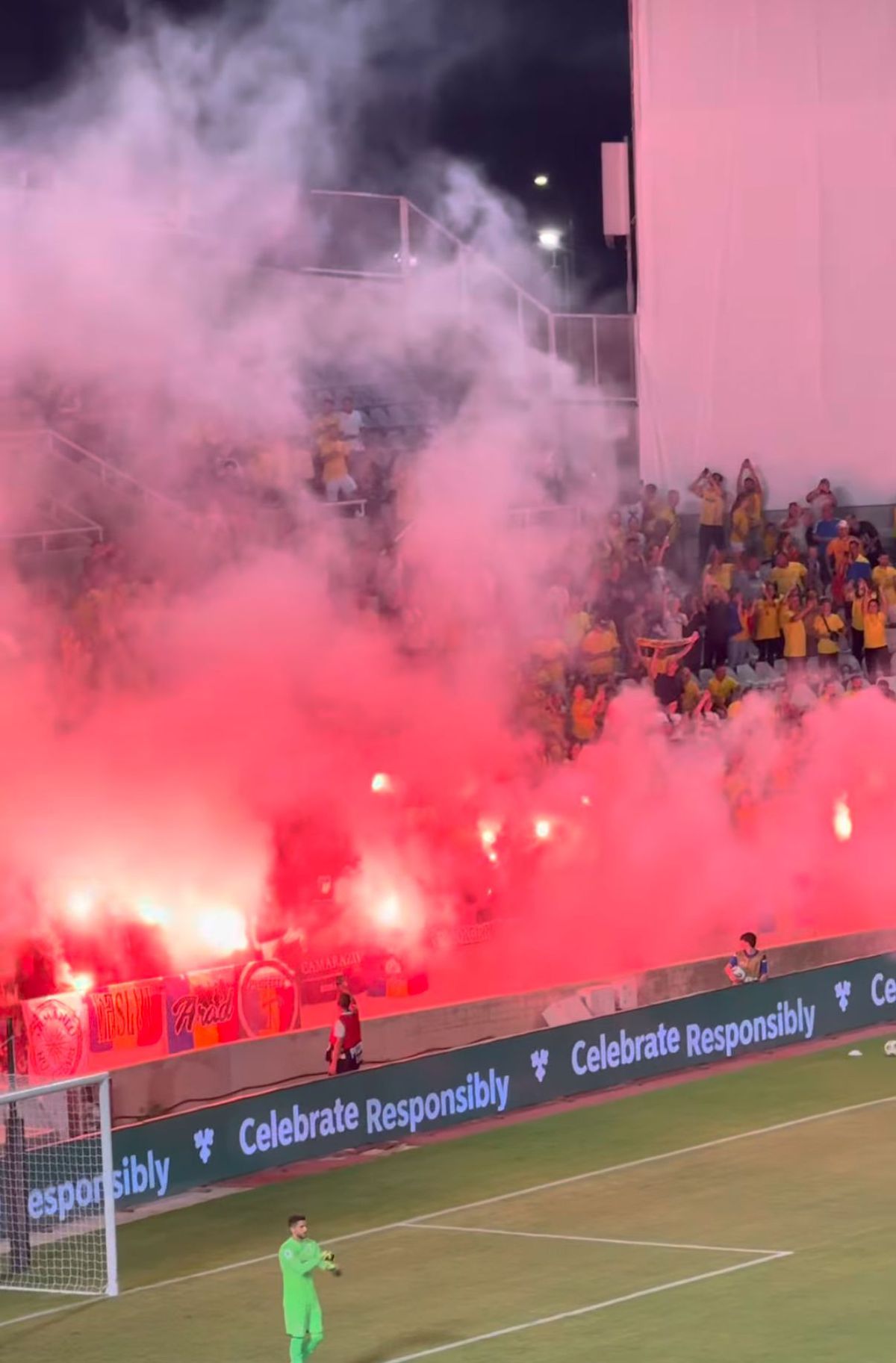 Ultrașii României au aprins din nou torțe pe stadion. Ce urmează