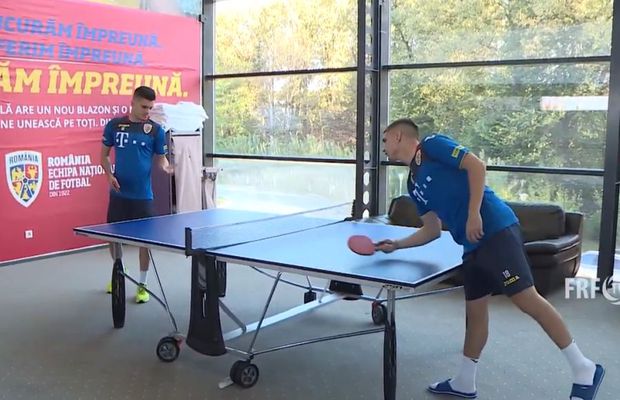 INSULELE FEROE - ROMÂNIA // VIDEO Ianis Hagi vs. Răzvan Marin la ping pong: tehnica e totul! » Jucătorul lui Ajax s-a impus