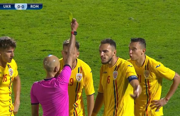 FOTO Penalty-ul inventat care a tranșat partida Ucraina U21 - România U21