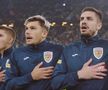 Jucătorii României, cântând imnul // foto: captură Pro TV