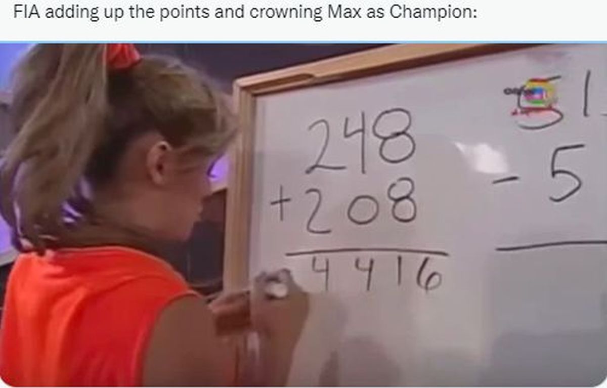 Formula 1 meme Max Verstappen campion