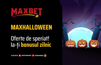 MaxHalloween – Bonusuri zilnice, înfricoșător de bune!