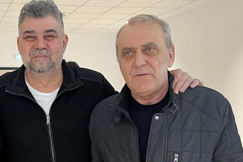Ion Georgescu (în dreapta), alături de prim-ministrul Marcel Ciolacu, colegul său de partid / Sursă foto: Facebook