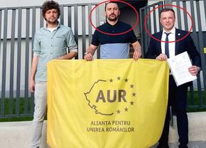 AUR et Patria » Ieri ultrași, azi președinți de partid! Suporterii care fac haos la meciurile naționalei, folosiți în campania electorală a lui George Simion