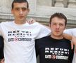Cristian Cațan (în dreapta), alături de George Simion / Sursă foto: Facebook