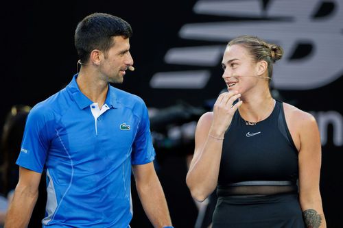 Novak Djokovic și Aryna Sabalenka Foto: Imago