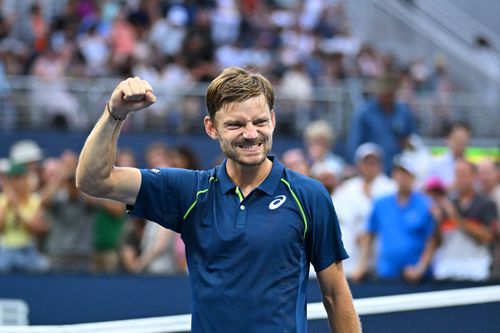 David Goffin, bucuros după victorie Foto: Imago