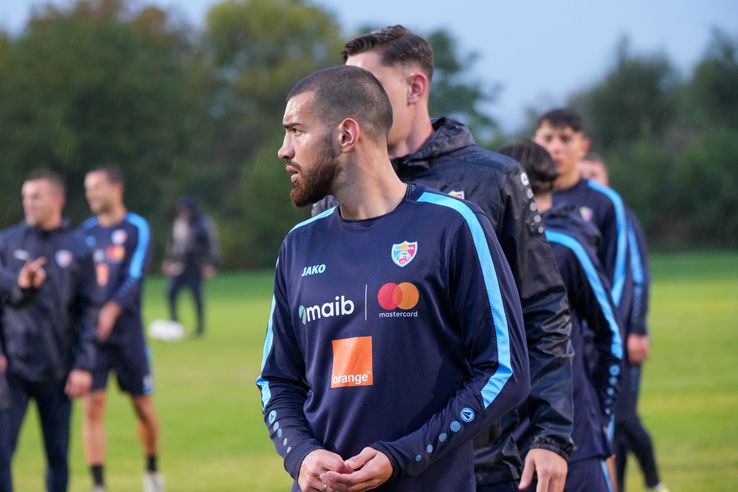 Moldova s-a antrenat pe Stadionul Steaua pentru amicalul cu România, ce se va disputa pe Arena Națională. Foto: Federația Moldovenească de Fotbal