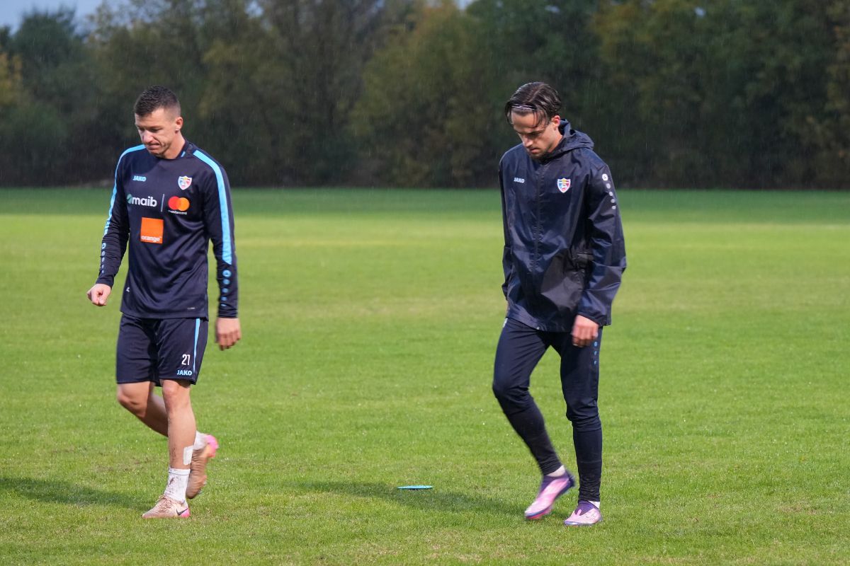 Antrenamentul oficial al Moldovei înaintea amicalului cu România