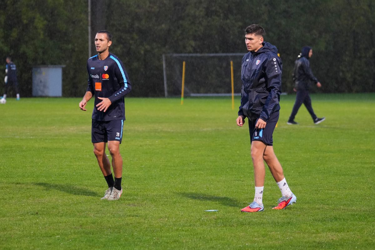 Antrenamentul oficial al Moldovei înaintea amicalului cu România