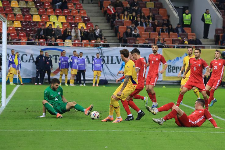 David Miculescu în România - Moldova, imagini de meci // foto: Ionuț Iordache (GSP)